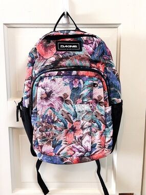 Dakine Tropical Floral Backpack in Pink, Blue and Green